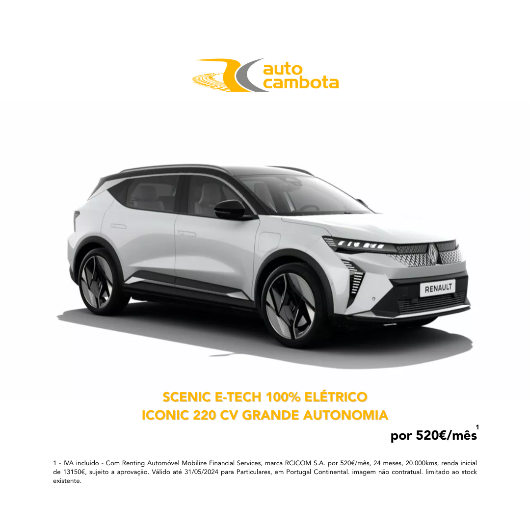 Campanha Particulares: Scenic E-Tech 100% Eétrico