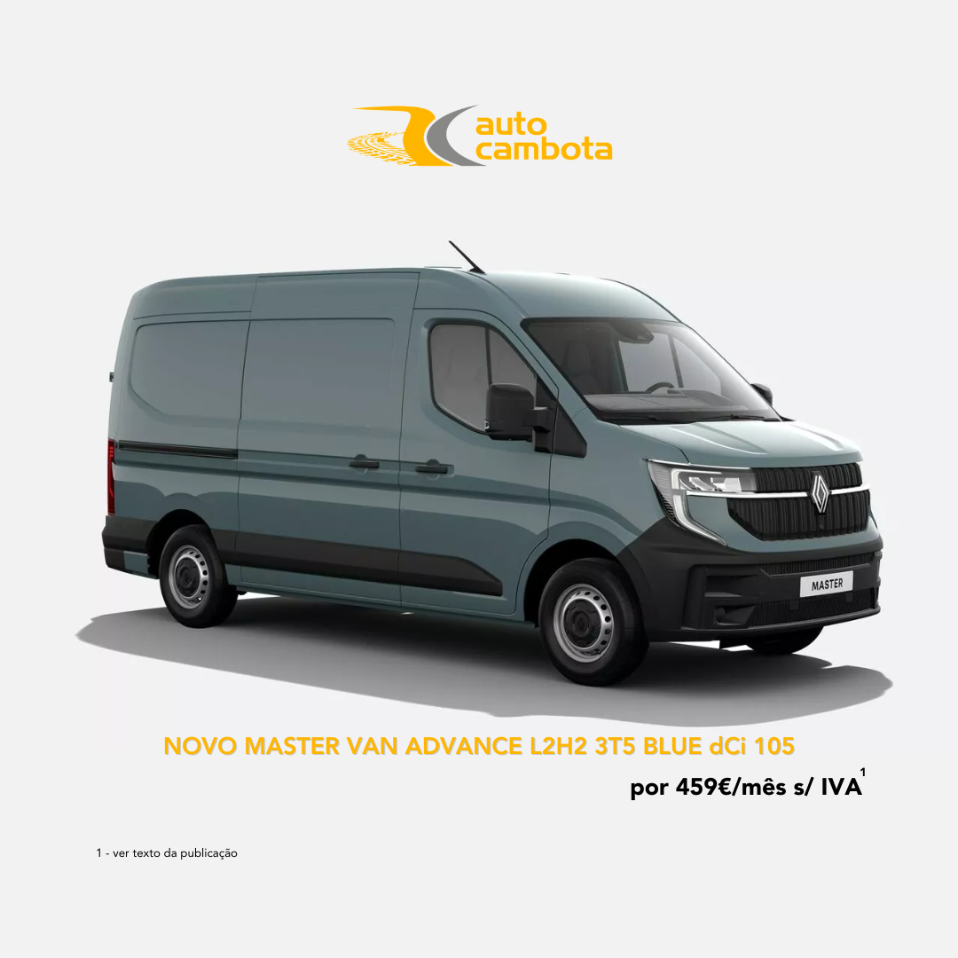 NOVO Renault Master Van Advance L2H2 3T5 Blue dCi 105 NOVO Renault Master Van Advance L2H2 3T5 Blue dCi 105